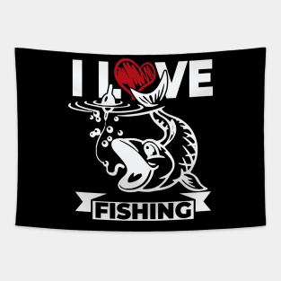 I Love Fishing Tapestry