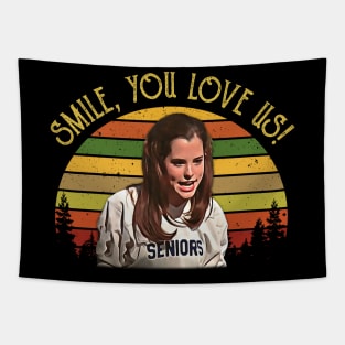 Retro Classic Smile, You Love Us Movie Gift for Fans Tapestry