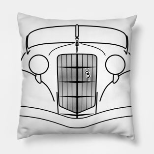 Auburn Speedster 851 1930s classic car black outline graphic Pillow