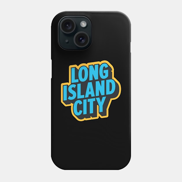 Long Island City Queens Logo - A Minimalist Tribute to Urban Charm Phone Case by Boogosh