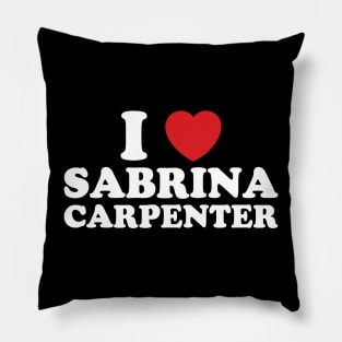 I Heart Sabrina Carpenter Pillow