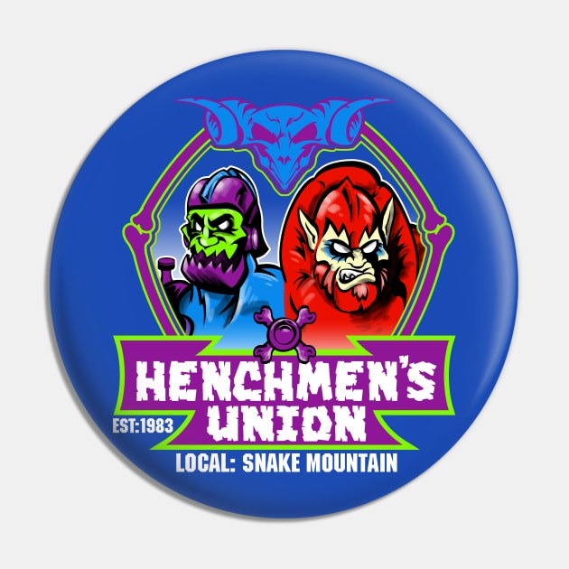 Henchmen's Union: Snake Mountain Pin by mannycartoon