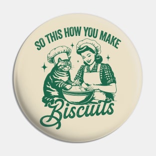 So This Is How You Make Biscuits Graphic T-Shirt, Retro Unisex Adult T Shirt, Vintage Baking T Shirt, Nostalgia Pin