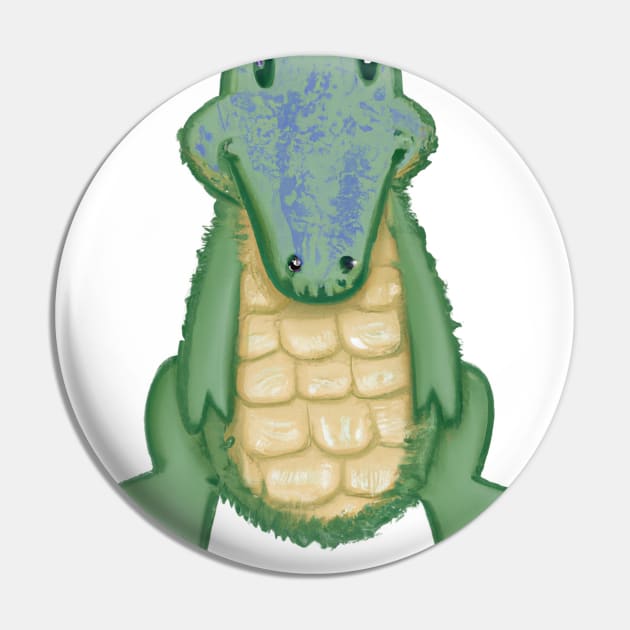 Cute Crocodile Drawing Pin by Play Zoo