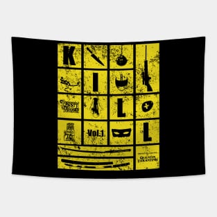 Kill Bill Yellow Tapestry