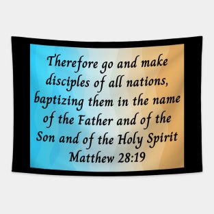 Bible Verse Matthew 28:19 Tapestry