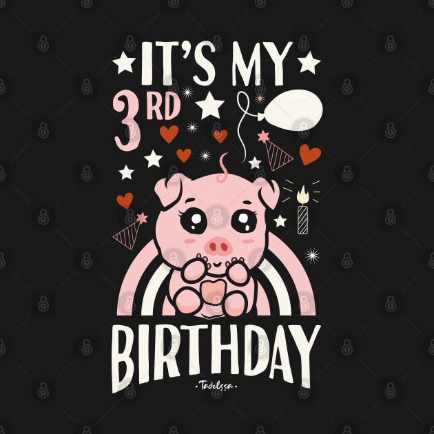 It's My 3rd Birthday Pig by Tesszero