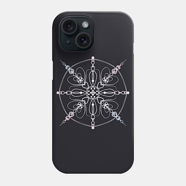 Beautiful Mandala with Pastel Colours Phone Case by Foxxy Merch