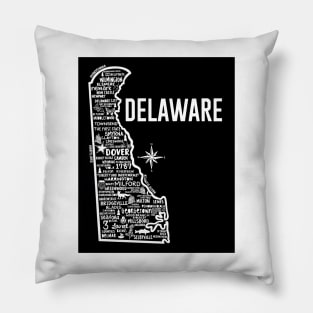 Delware Map Pillow