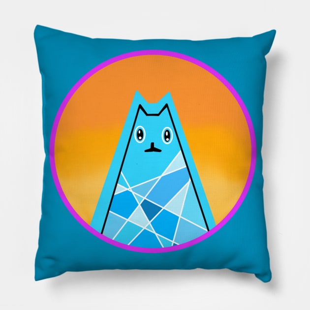 Dawn of The Cat Pillow by JasmineRule