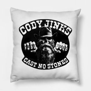 Cast no stones Pillow