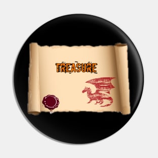 Lost treasure map Pin