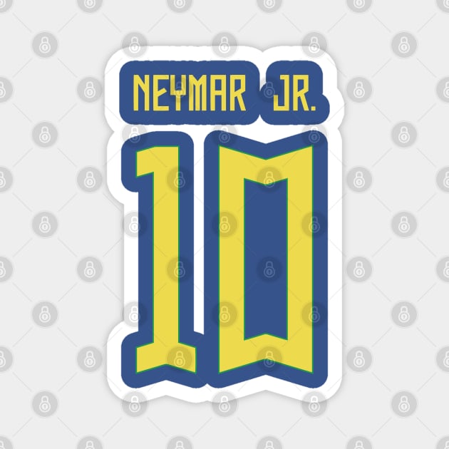 Neymar Jr Brazil Away Jersey 2023 Magnet by Alimator