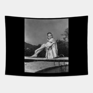 Grace Kelly beach Tapestry