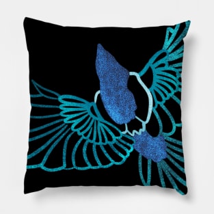 Blue bird Pillow