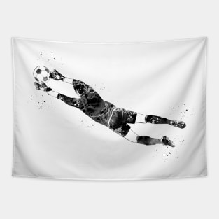 Soccer Player Goalie Tapestry