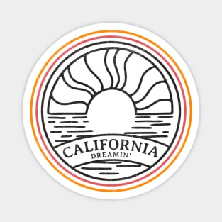 California Dreamin' - vintage design Magnet