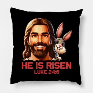 Luke 24:6 He Is Risen Pillow