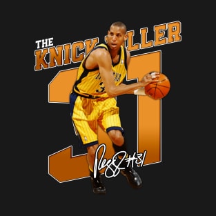 Reggie Miller Choke Sign Basketball Legend Signature Vintage Retro 80s 90s Bootleg Rap Style T-Shirt