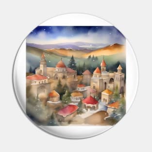 Armenian Christmas - January 6 - Watercolor Pin