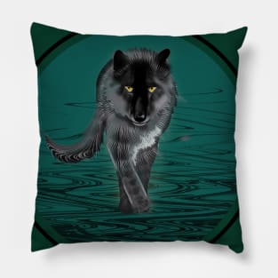 Gray Wolf Walking Pillow