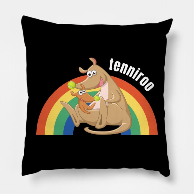 US Open Kangaroo Tenniroo Tennis Pillow by TopTennisMerch