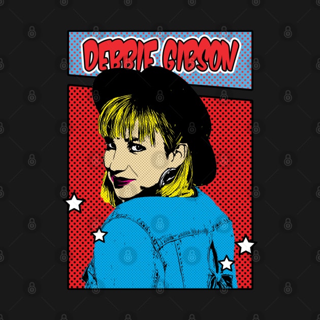 Debbie Gibson 90s Pop Art Comic Style by Flasher