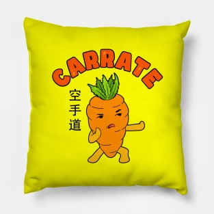 Carrot and karate Pillow