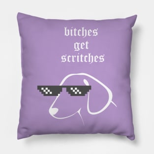 Bitches Get Scritches Pillow