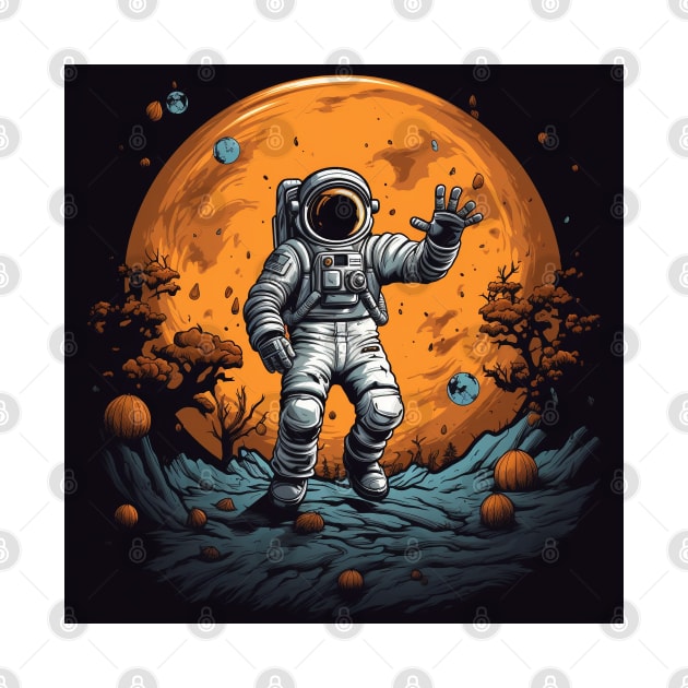 astronaut halloween by Aldrvnd