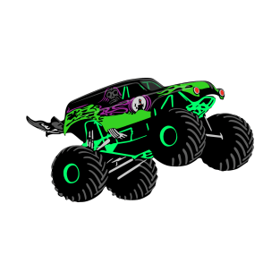 Monster Truck Jump Illustration T-Shirt