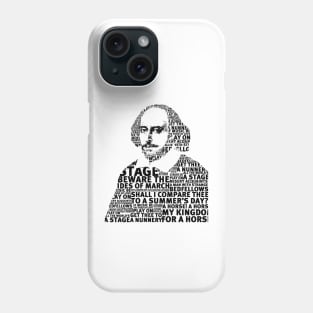 SHAKESPEARE TEXT ART Phone Case