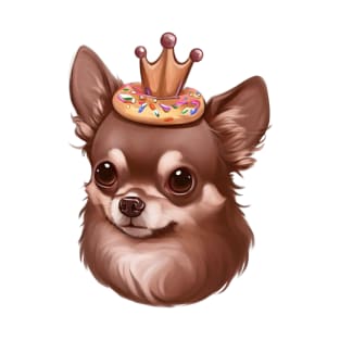 Chihuahuas dig wearing donut crown T-Shirt