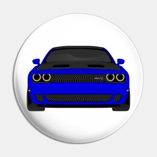 DODGE HELLCAT FRONT DARK-BLUE Pin