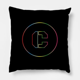 letter C colorful design Pillow