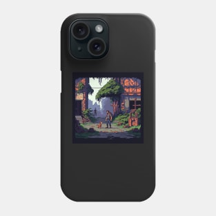 The Last of Us Pedro Pascal Joel Pixel art inspired design Phone Case