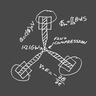 EEVblog Flux Condenser (White line art) T-Shirt