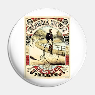 Columbia Bicycle Advertisement America Boston Vintage Pin