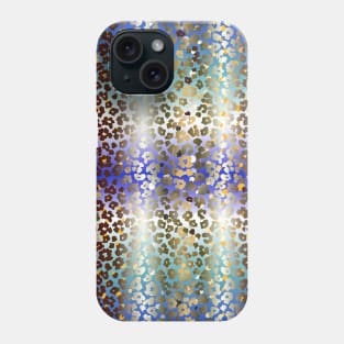 Colourful gradient unique flowers leopard stripes abstract modern 266 Pattern Phone Case