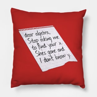 Dear Algebra Pillow