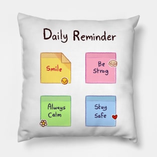 Daily Reminder Pillow