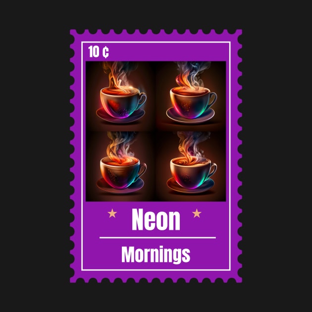 Coffee Stamp Neon Mornings by Urban Gypsy Designs