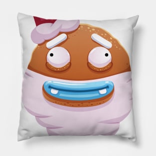 Christmas Sticker, Ginger Man Sticker Pillow