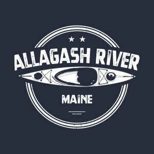 Allagash River Maine Kayak T-Shirt