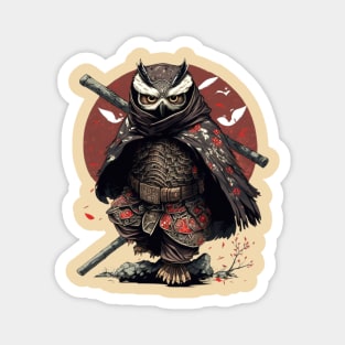 Owl Ninja Warrior Japanese Anime Magnet