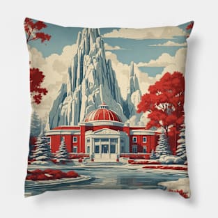 Winnipeg Canada Vintage Retro Travel Tourism Pillow