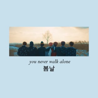 BTS 방탄소년단-Spring Day 봄날-You Never Walk Alone T-Shirt