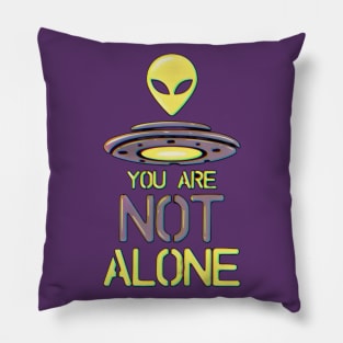 you are not alone vintage vibes Pillow