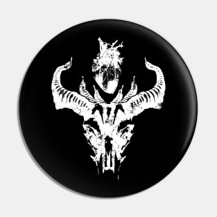 Devil and Heart - White Pin