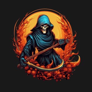 Harbinger of Shadows: Reaper's Embrace T-Shirt